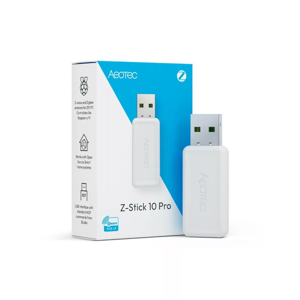 Aeotec Z-Stick 10 Pro - Z-Wave és Zigbee USB adapter (ZWA060)