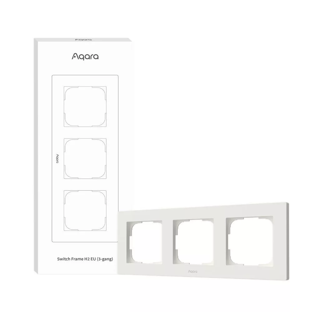 Aqara H2 EU Switch Frame (triple / 3-gang), white