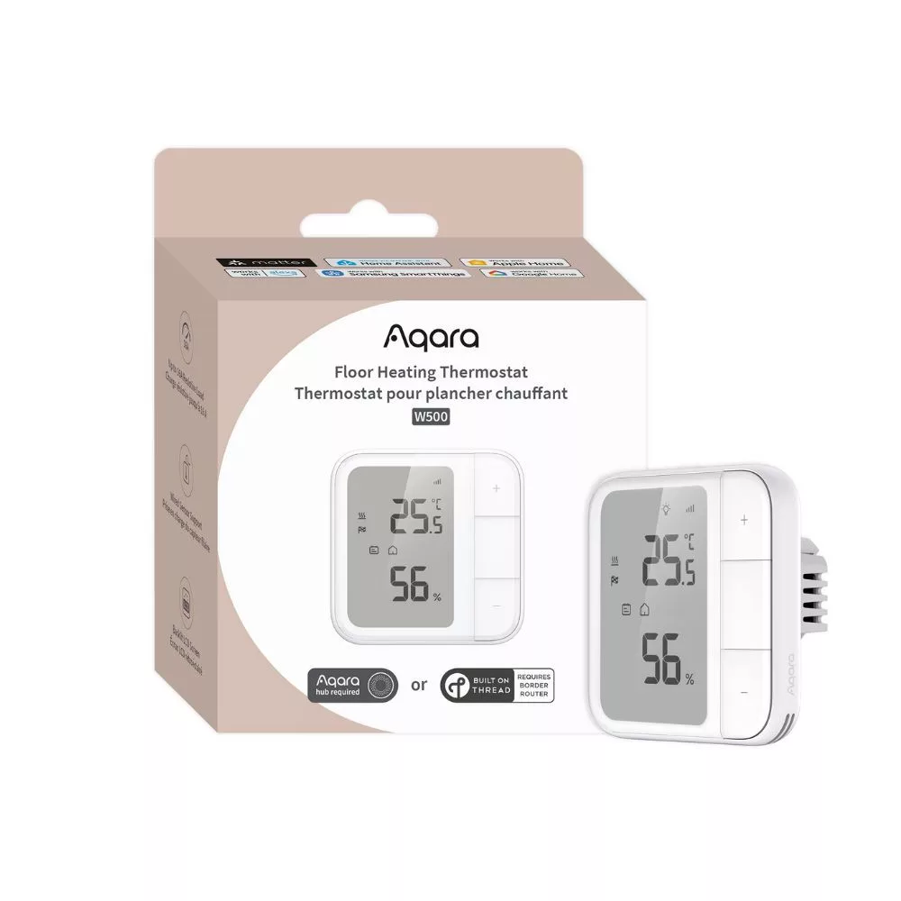 Aqara W500 Zigbee+Thread Floor Heating Thermostat (UT-A01D)
