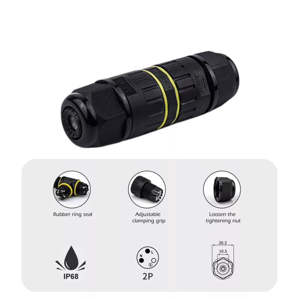 I-shape outdoor IP68 wire connector